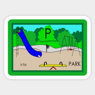 P is for PARK Sticker